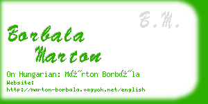 borbala marton business card